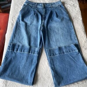 Bagatelle Blue Denim Collection trousers wide leg size 29